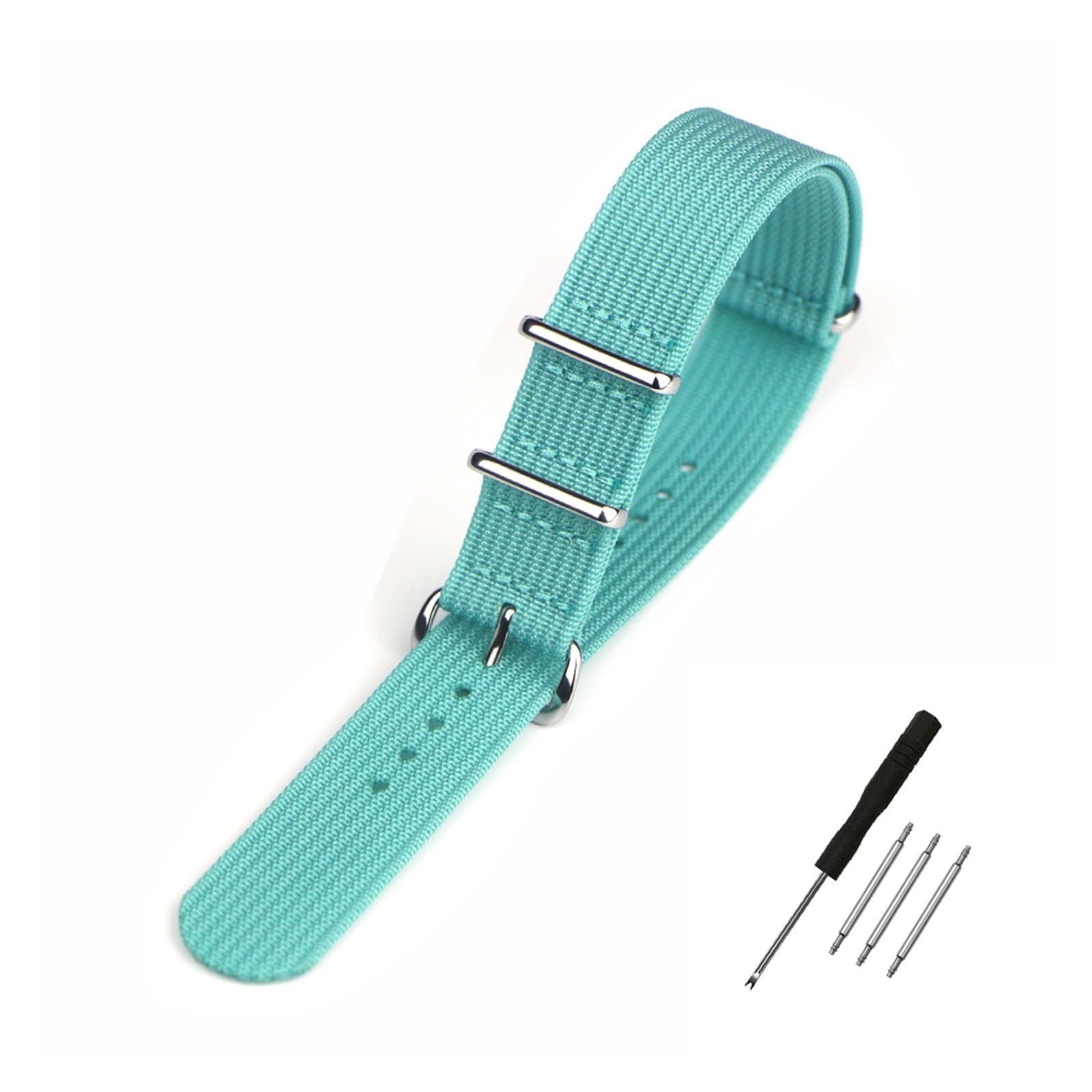 HMFANG Correa De Reloj Acanalada 20 Mm 22 Mm 18 Mm Correas De Nylon Resistentes Bandas De Tela De Correa De Reloj Retro