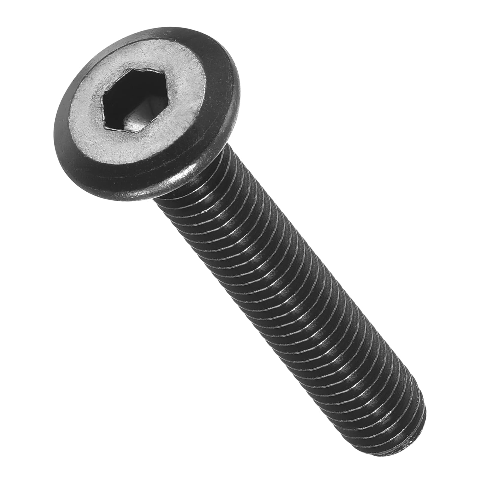 METALLIXITY Flat Head Hex Socket Cap Screws Bolts(M6-1x35) 25Pcs, Steel Hex Socket Furniture Bolts Screws
