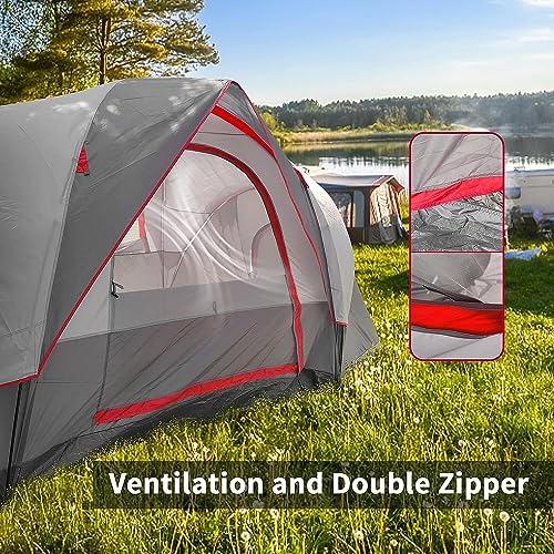 Carpa Familiar para 6 Personas, Doble Capa Impermeable y Resistente al Viento miniatura 3