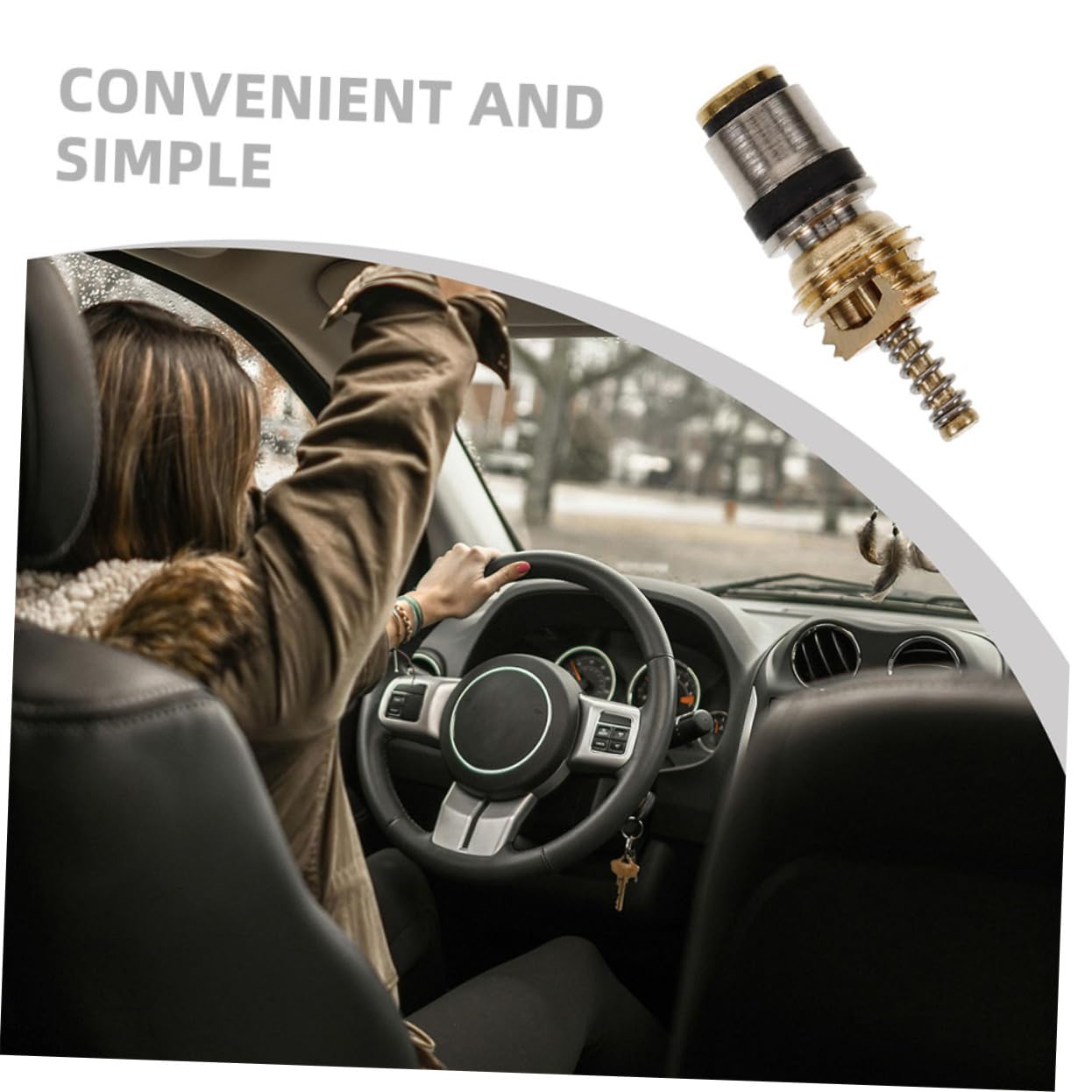 Anneome 10 pezzi Valvole Core per Sistemi Condizionamento Auto Facile Installazione Compatibile con Vari Controllo Della Pressione Materiali Resistenti e Affidabili