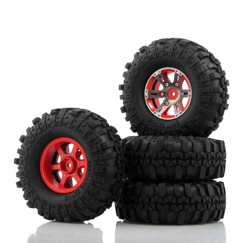 Amazon | Boliduo 110mm RCロッククローラータイヤ メタル1.9インチ