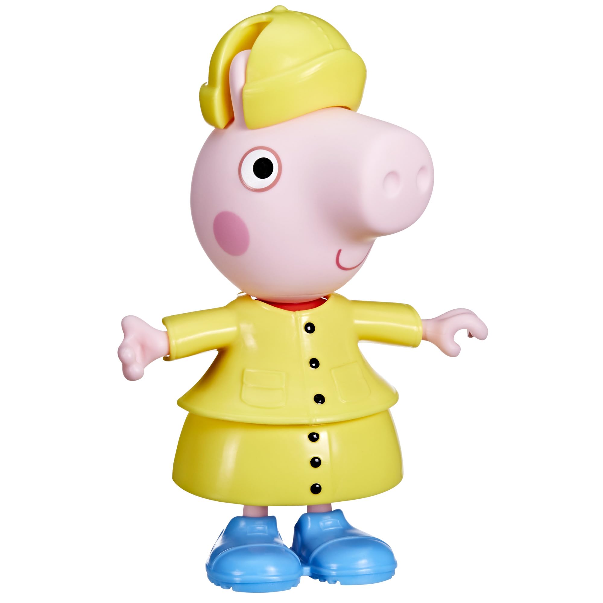 Hasbro Peppa Pig, Estilos Divertidos en Días de Lluvia, Muñecas para Niñas y Niños de 3 Años, Juguete con Accesorios, Traje de Color Amarillo, Inventar Historias, Reyes Magos