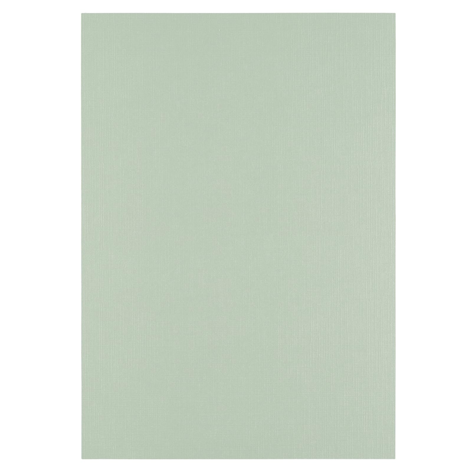 Vaessen Creative Linen Cardstock A4-25 pcs - Aqua (Blue) - 250 GSM Coloured Paper - Card Making Supplies for Scrapbooking and Crafting