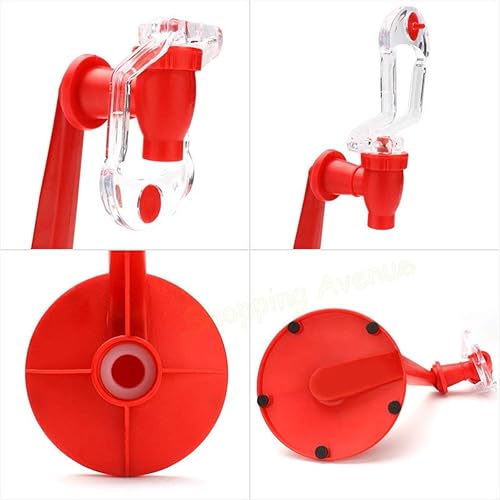 Miniatura 2 de Dispensador de grifo para botellas, dispensador de soda, botella de coque al revés, máquina dispensadora de agua potable, color rojo