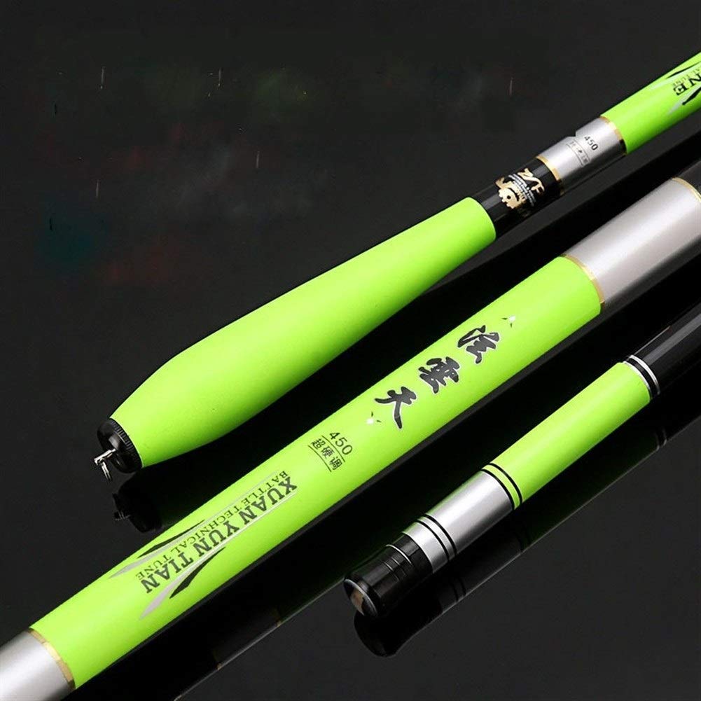 Canne A Peche, Cane A Peche Adulte Pêche à la Main Flux Rod 2.7.3.6M 4,5M 5,4M 6,30M 7,2M en Fibre de Carbone Canne à pêche télescopique pôle Canne à pêche de