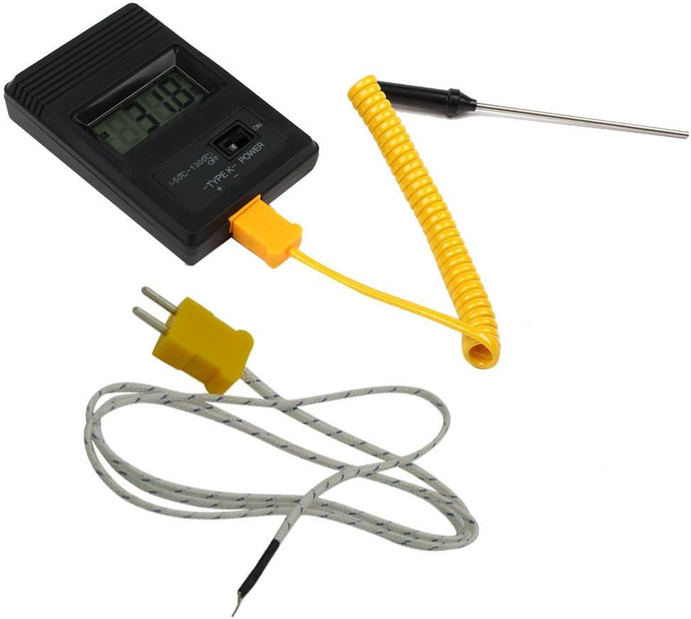Digital Greenhouse Thermometer,Instant Read Room and Bath Thermometer with Long Probe,LCD Display for Swimming Pool Fish Tank Kitchen Cooking,Hot Water,BBQ,Grill,Milk