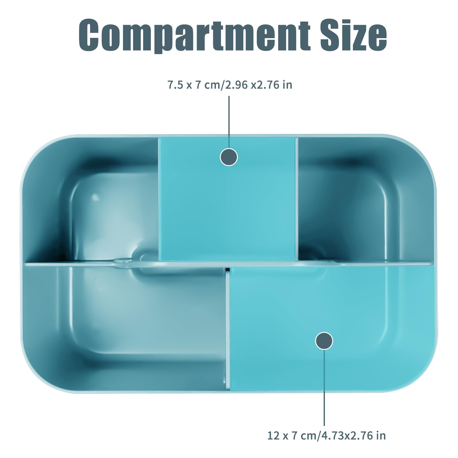 Organisateur Empilable–Portable Boîte de Rangement Salle de Bain Organiseur avec poignée Rangement Maquillage plastique Organiseur avec Séparateur Ajustable pour salle de bains/cuisine/salon