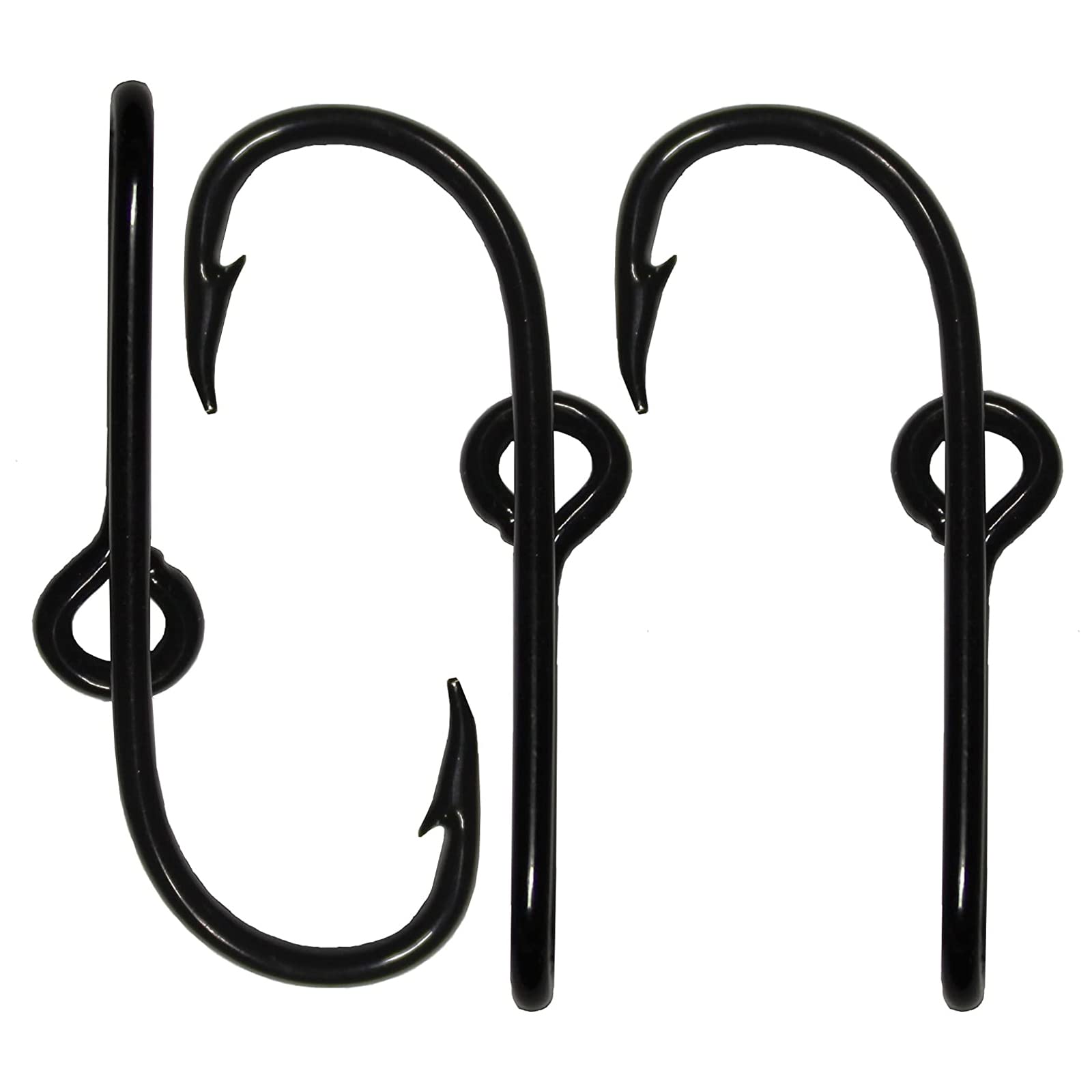 Black Hat Clip Hats Pins Fish Hook 3 PCS Hooks Custom Hook Set High Carbon Steel Made : Home & Kitchen