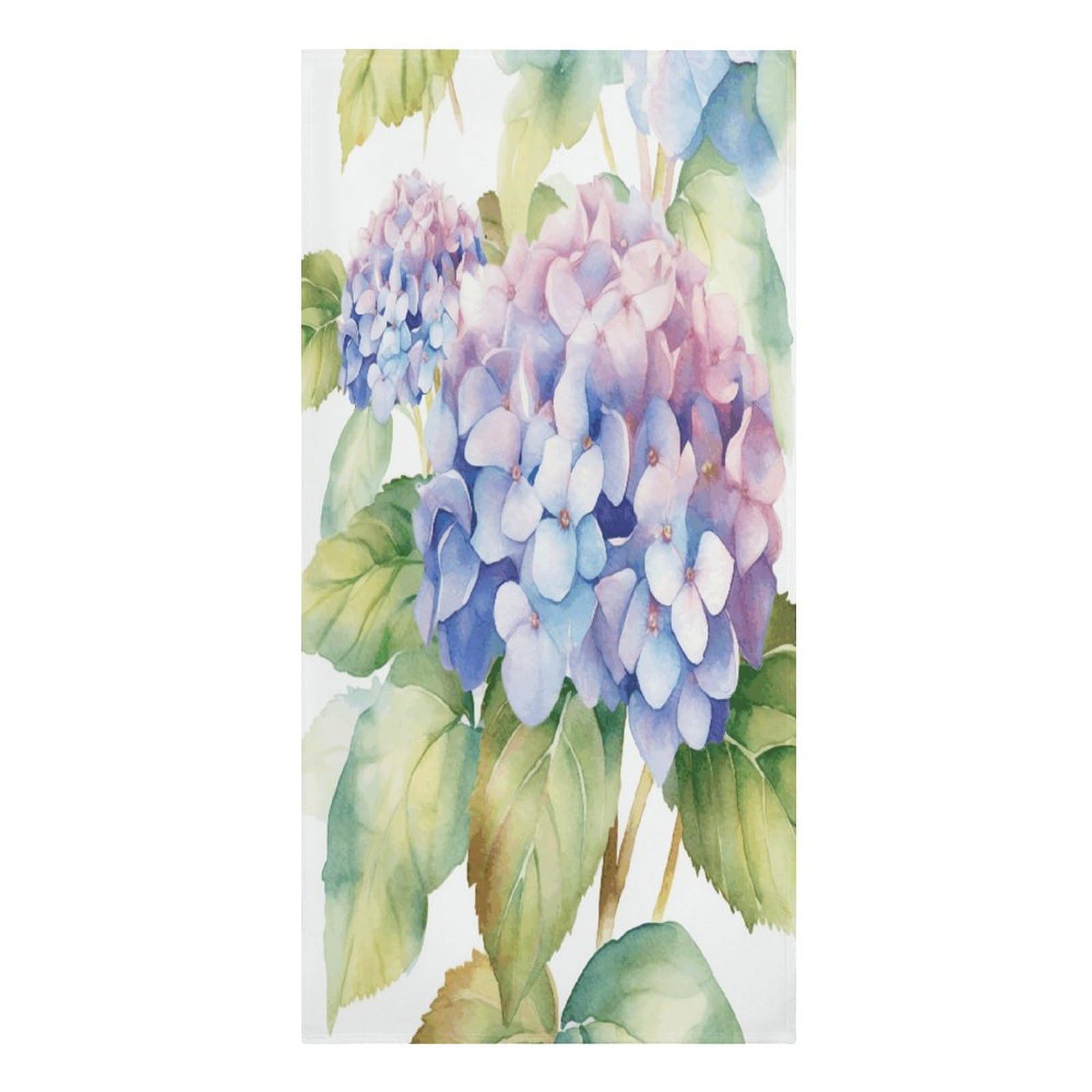 VstaDank Hydrangea Watercolor Beach Towel Vacation Essentials Sand Free Soft Quick Dry Swim Towels 61"x30" Modern Extra Large Towels Lightweight Microfiber Beach Towel for Swimming Pool