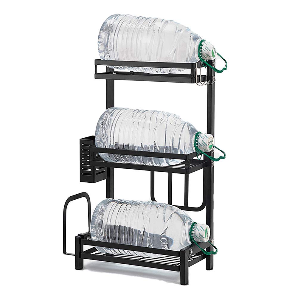 HUOLE Organizador de Gabinete, Organizador Bajo Fregadero Deslizable 2 Niveles, Estante Organizador Cocina, Organizador Debajo del Fregadero extraíble-34 * 21 * 61cm (tres capas)