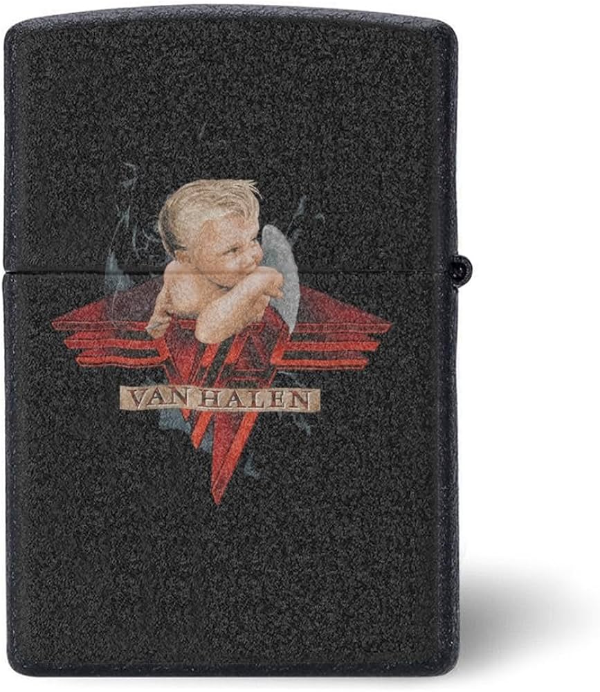 ヴァンヘイレン zippoっぽいオイルライター ピンストライプ 未使用