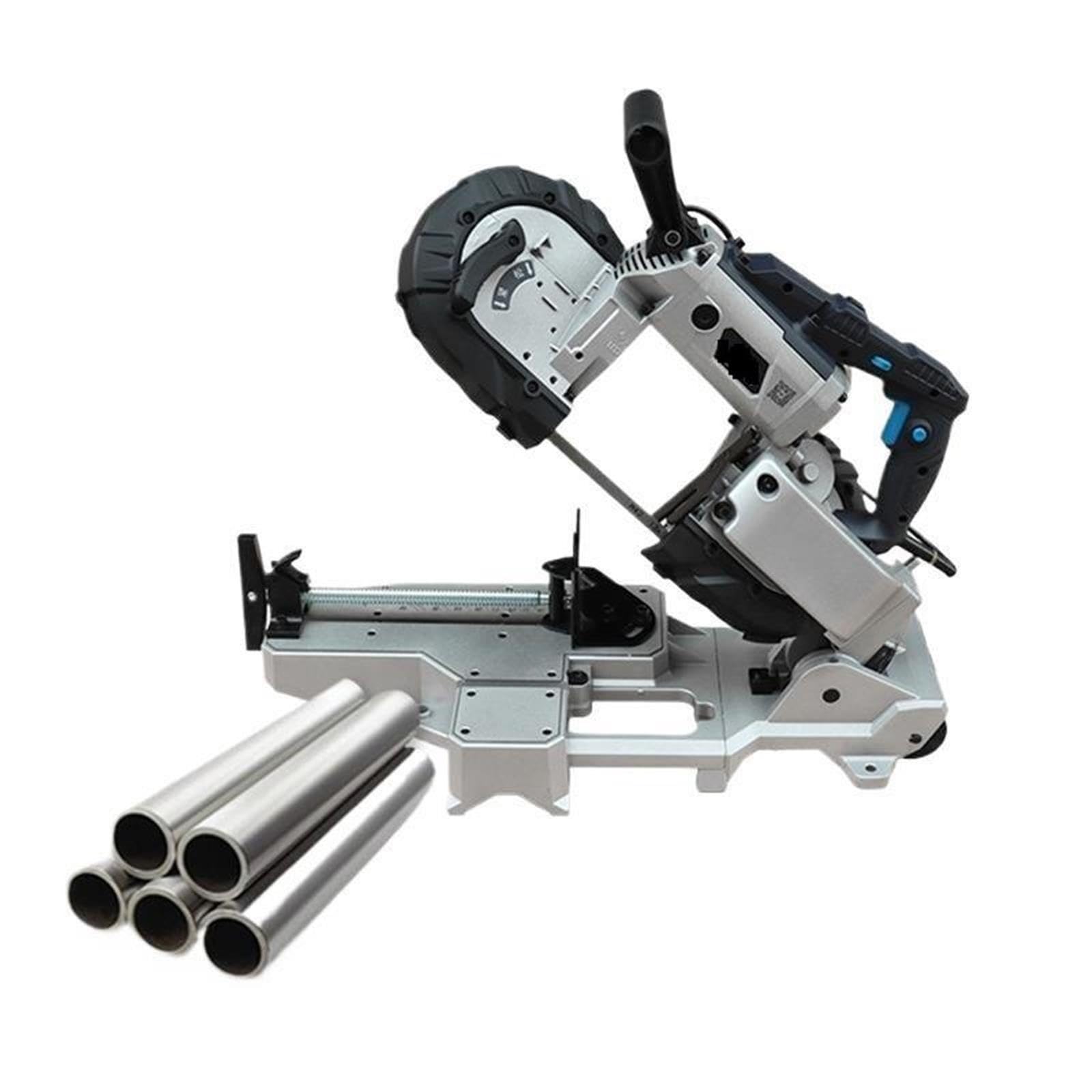 Sierra de corte de metal portátil de 1100 W, cortador de disco automático de mano de velocidad variable para metal y madera(C4)