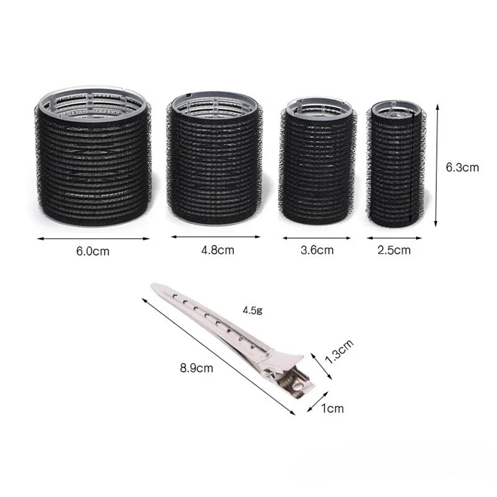 19–35 Stück/Set Lockenwickler-Sets, 18 Stück Selbsthaftend Für DIY-Frisuren