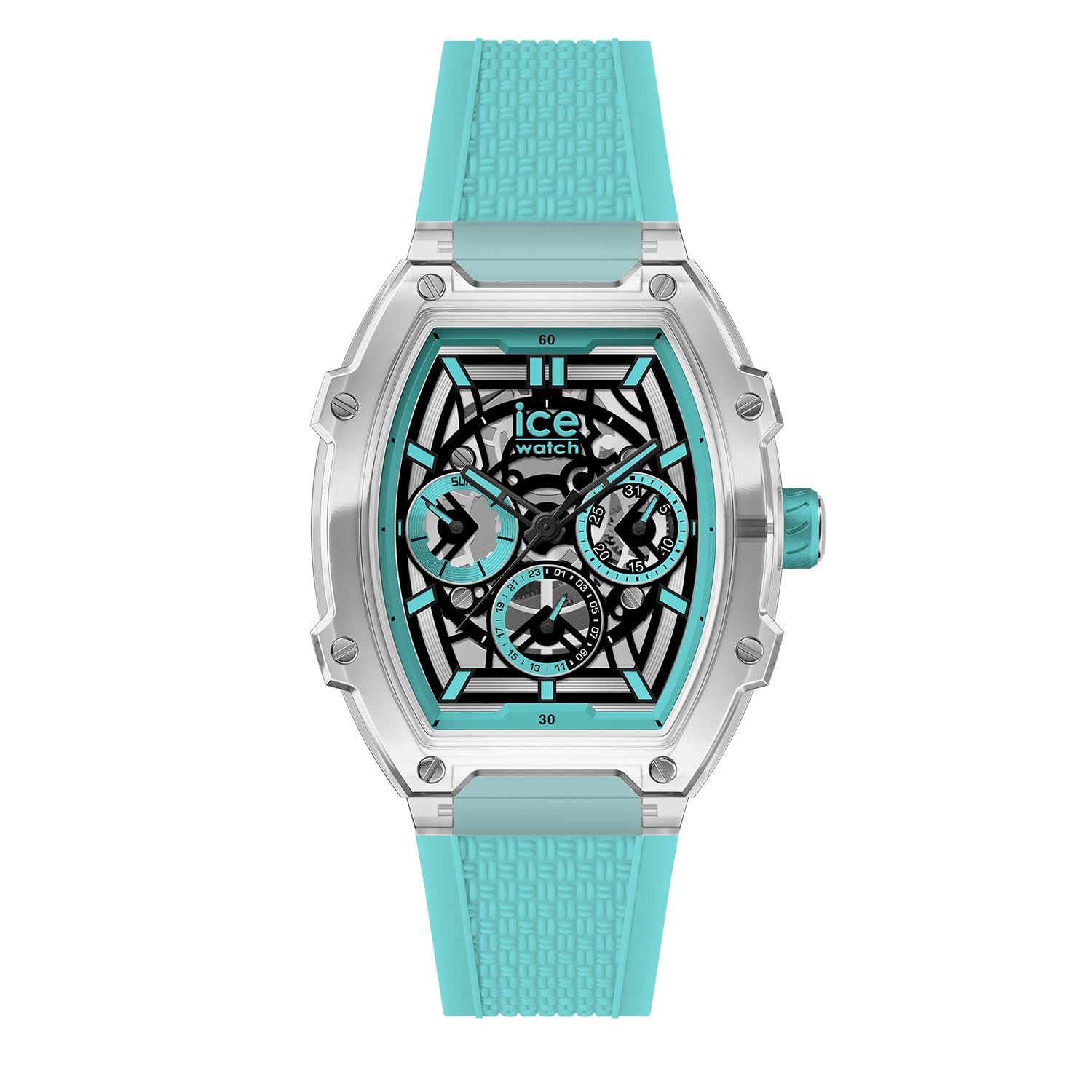 ICE-WATCH - ICE boliday Clear Blue SKEL Plastic - orologio da Uomo blu con cinturino in Silicone - 024287 (Medium)