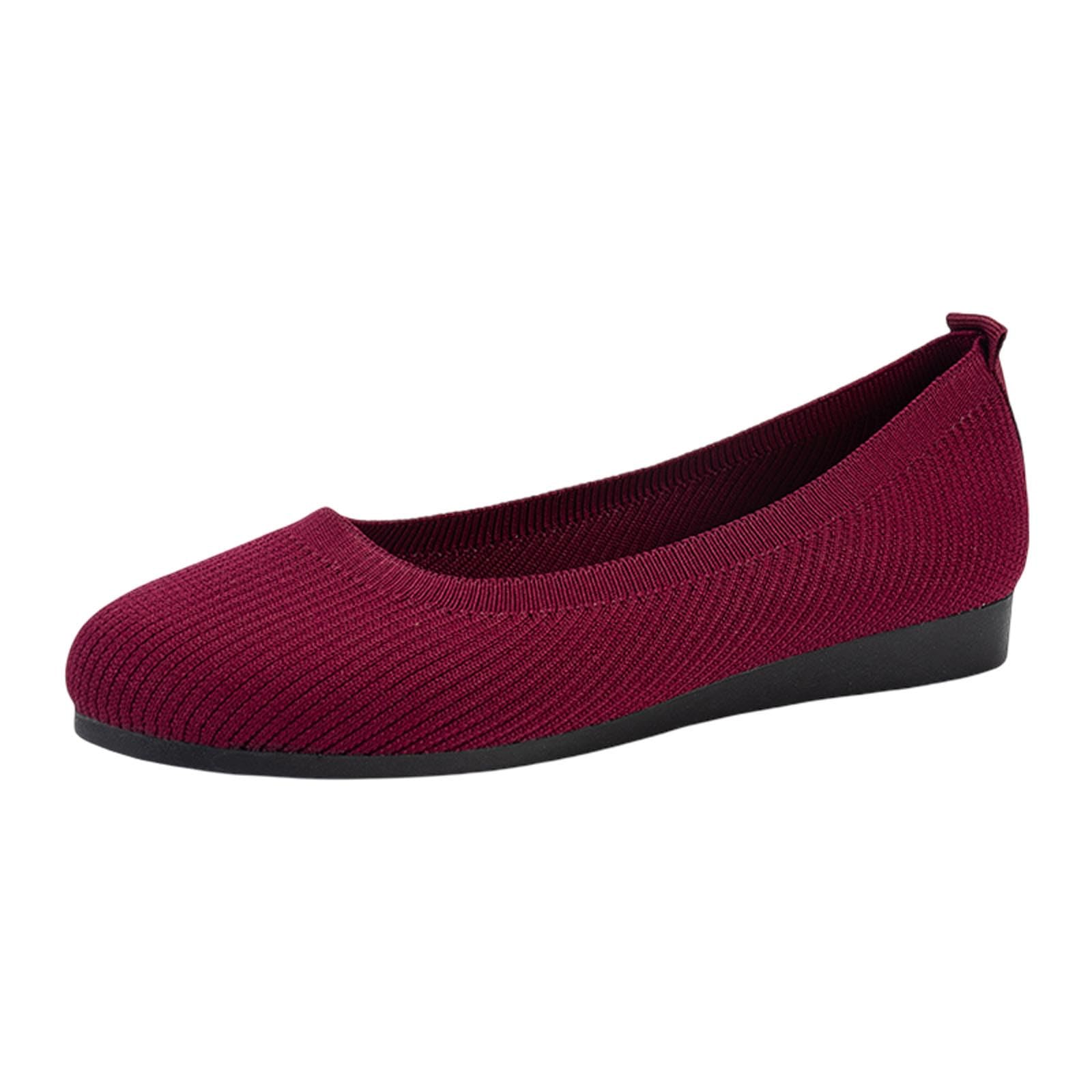 Baskets tricotés pour femmes, chaussures d'été légères et plates - 8