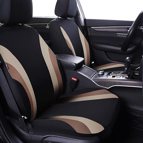 Miniatura 2 de CAR PASS Line Rider - Funda de asiento de automóvil de ajuste universal, 100% transpirable, con esponja compuesta de 0.197 in en el interior,