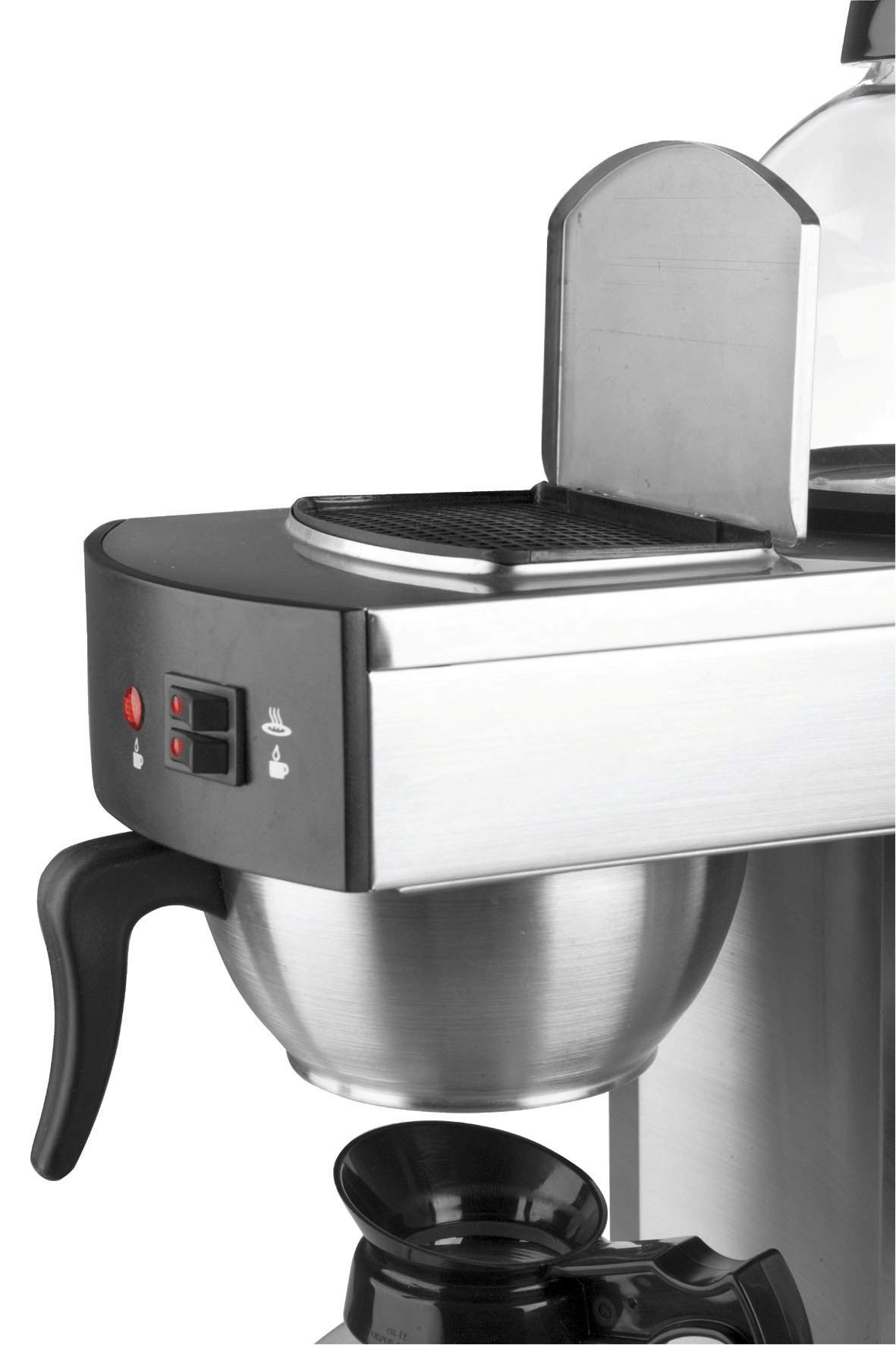 Lacor 69272 - Cafetera Eletrica Con 2 Jarras 2100w 1, 8Litros - Gris | Para un café intenso en casa; con 1,8 L de capacidad, ideal para cocina profesional y uso diario en casa, versátil y duradero