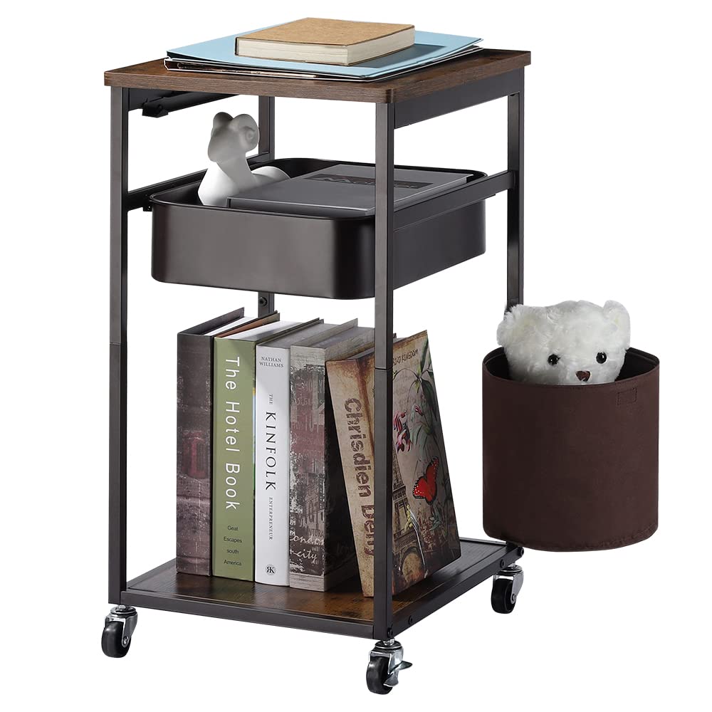 Buy CASAVIDA Kitchen Island Cart, Rolling Storage Rack with Wooden