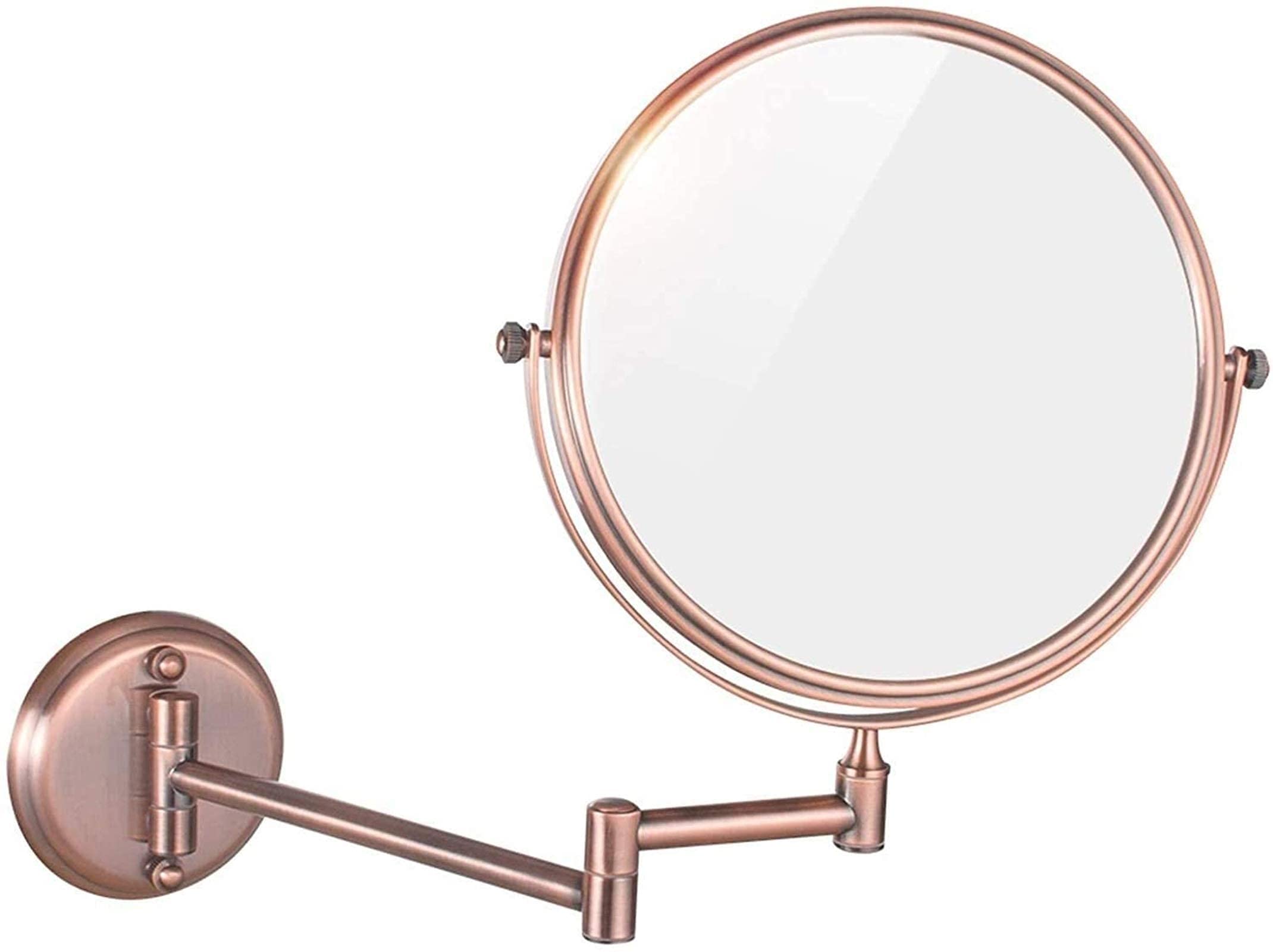 Miroir de courtoisie Or Rose 3X avec miroir de rasage pliant