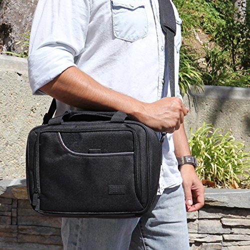 Image of USA Gear Carrying Case for Atomos Ninja Flame, Blackmagic Assist & Other Recording Monitor & Media Accessories - Shoulder Strap, Weather & Scratch Resistant, Customizable Interior