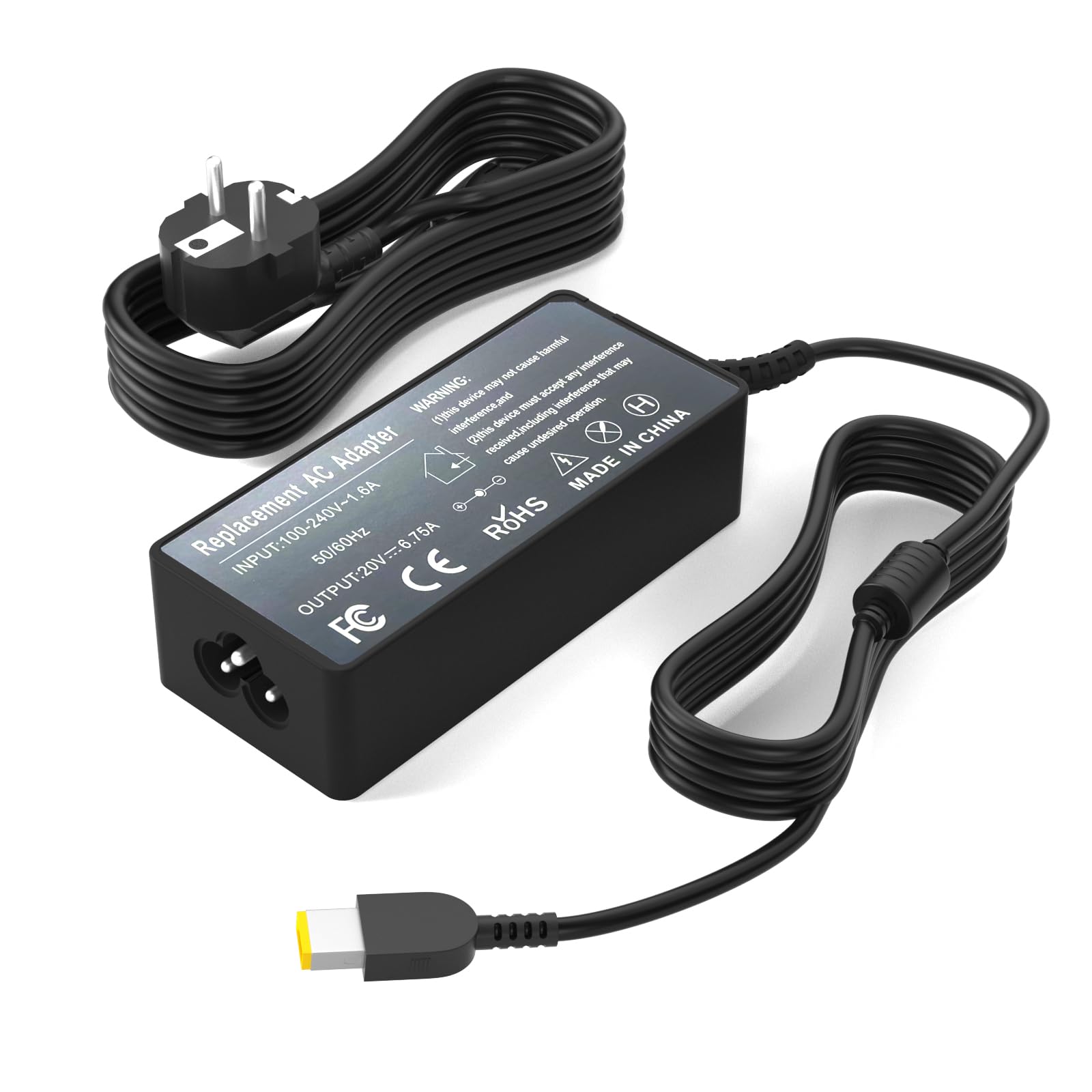 135W Ladegerät kompatibel mit Lenovo Thinkpad Universal Thunderbolt 4 3 Dock Essential Gen 1 2 Ultra Pro Dockingstation passend für ThinkPad P1 X1 Extreme T440P Ideapad Yoga Y50 Y700 Legion Y530 T