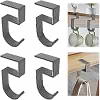 Lot De 4 Crochets Muraux Pliables - Crochets à Vêtements Invisibles