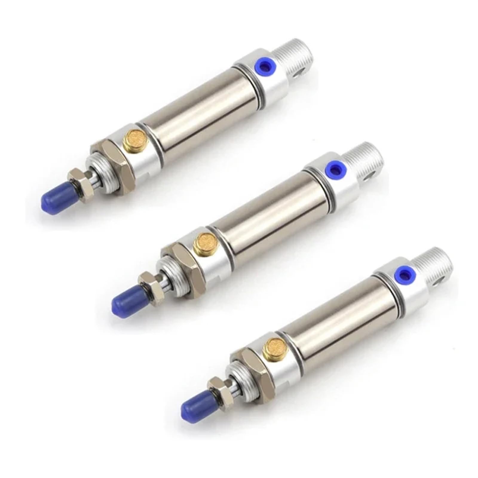 Cylindre pneumatique MSA 25 x 125mm à ressort d'éjection en acier inoxydable