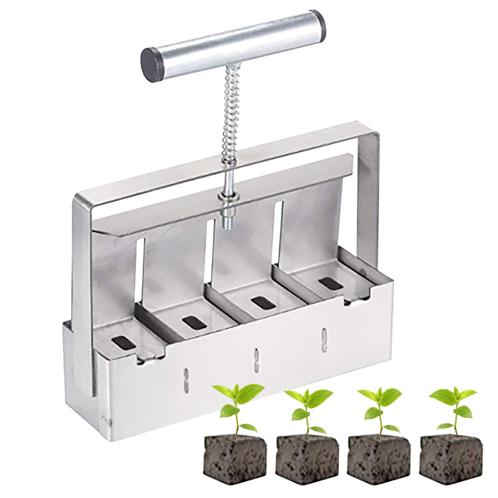 Buy Manual Soil Block Maker Micro Soil Blocker Set 2 inch Soil Block 4