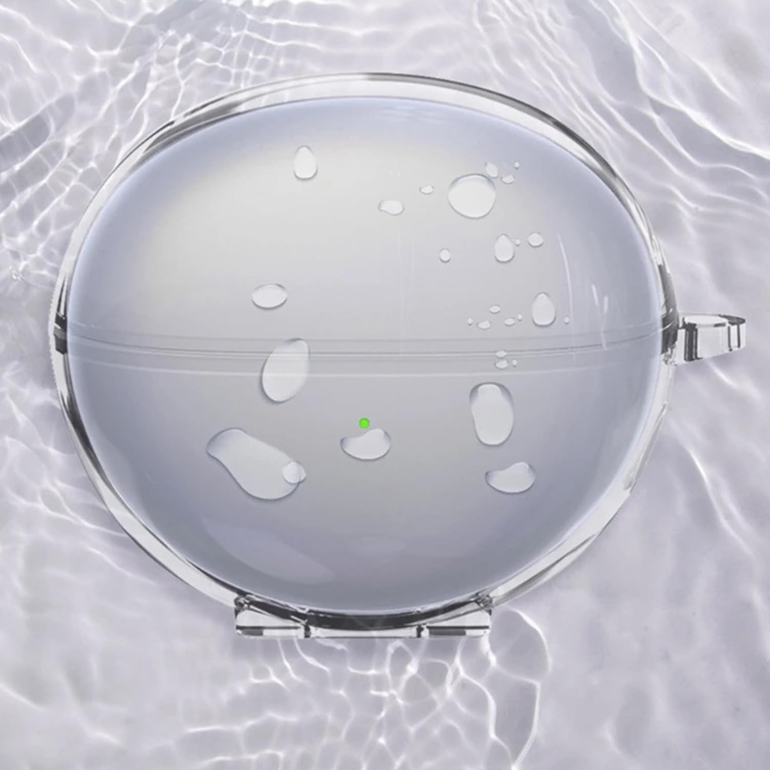 Coverzone HUAWEI FreeClip ile Uyumlu Şeffaf Silikon Kılıf Tam Koruma Kancalı Anahtarlık HUAWEI FreeClip ile Uyumlu Şeffaf Silikon Kılıf