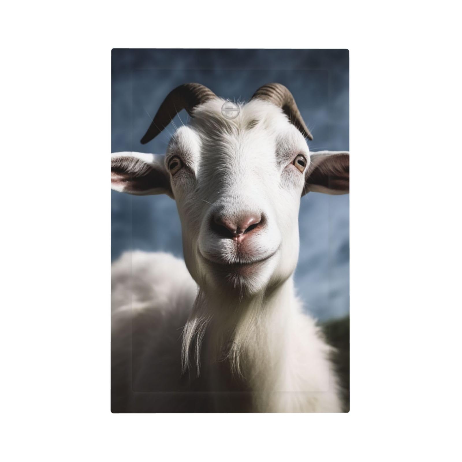 1-Gang Decorator Wall Plate Goat Light Switch Cover Single Gang Receptacle Outlet Wall Plate Mid Size 5" x 3" Wallplate Unbreakable Polycarbonate Outlet Faceplates Covers