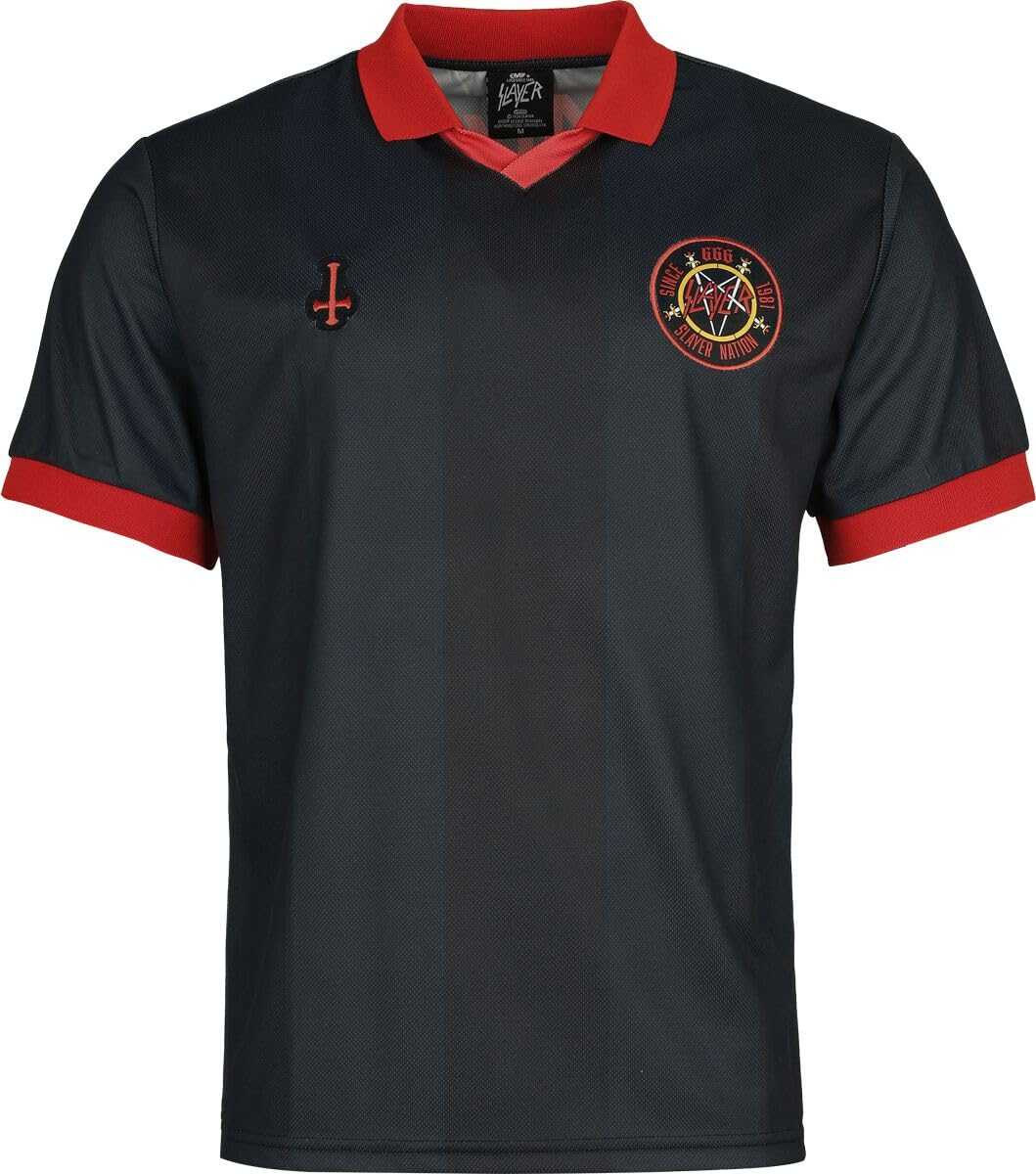 Slayer Soccer Jersey Männer Trikot Multicolor Band-Merch, Bands, Fußball