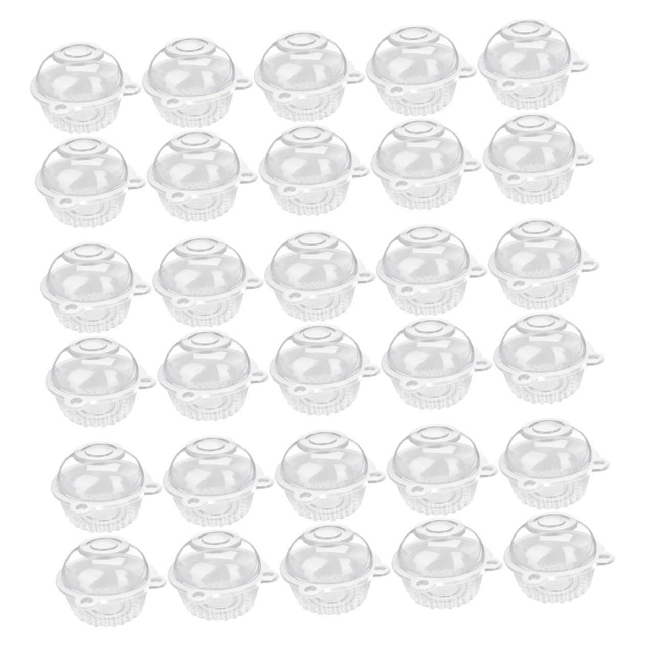 GANAZONO 100pcs Cake Boxes Treat Containers Muffin Biscuit Mini Cake Holders Portable Dessert Boxes for Home Bar Restaurant