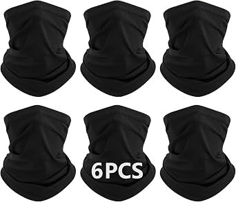 12 Pack neck gaiters for men women,Cooling gaiter face mask for Skiing Fishing Hiking Cycling Mountaineering