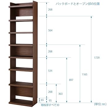 Amazon｜白井産業 厚い棚板が力強く存在感を放つ高さ2mの
