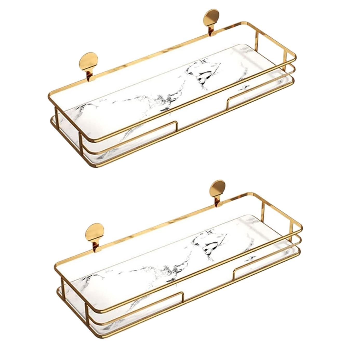 AZHKJKZH Shower Shelf Stainless Steel Shower Caddy Shelf No Drilling Bathroom Organizer For Toilet Bathroom Accessories(B,2pcs)