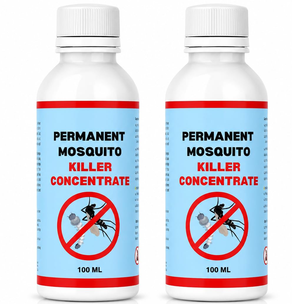 Permanent Mosquito Killer Concentrate Liquid 100ml, Powerful Mosquito Control Solution for Indoor and Outdoor Areas, Long Lasting Formula for Homes, Offices, Gardens and Commercial Spaces-picture-24