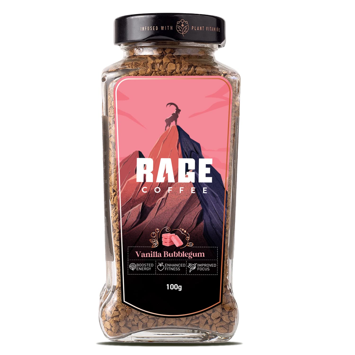 Buy RAGE COFFEE100 Gms Vanilla Bubblegum Flavour Premium Arabica
