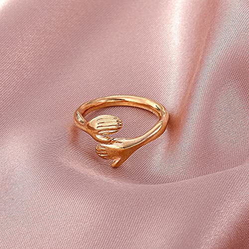 Plated Hug Ring for Women