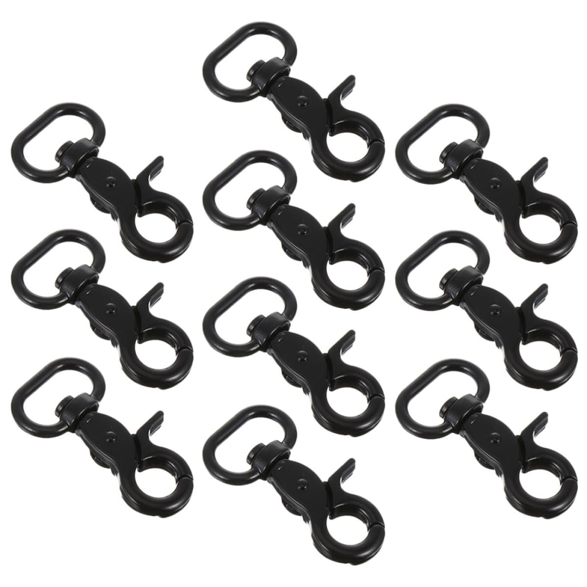 Holibanna Swivel Clasp Snap Hook Easy Installation and Disassembly 10pcs Zinc Alloy 20mm Sturdy Trigger Snap Hook for Pet Leash and Luggage for DIY Projects and Luggage Accessories
