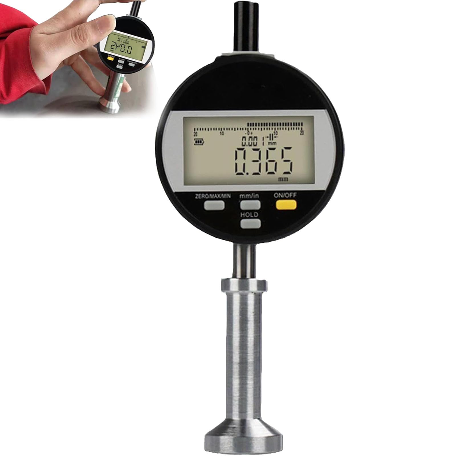 Probador De Rugosidad De Superficies, Medidor De Rugosidad Digital Portátil Con Pantalla Led, Precisión De ±0,003 Mm, Rango De Medición De 0 A 6,5 Mm, Salida De Datos Usb, Para Granallado
