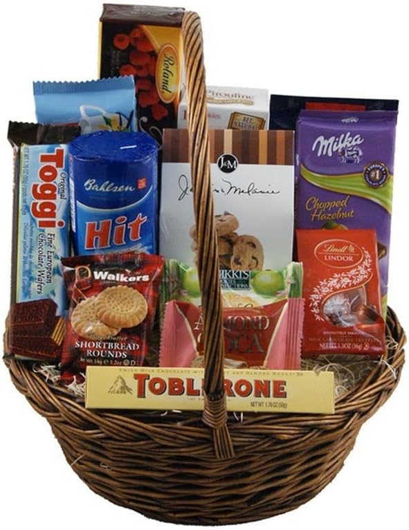 CHOCOLATES & COOKIES BASKET by Trias Flowers - Fresh and Hand Delivered - Miami Area