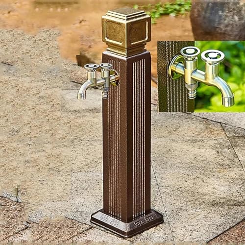 Generisch Wassersäulen-Gartenpumpe Multifunktion Wassersäule Garten Wasserhahn Säule Wasserentnahmestelle Wasserhahn Garten Auslaufhahn Frostsicherer Außenwasserhahn,A,65CM