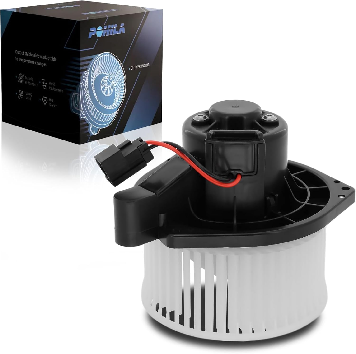 HVAC Heater Blower Motor Fan Compatible with 2004-2012 Chevy Colorado/GMC Canyon, 2003-2006 SSR, 2006-2008 Isuzu i-280/i-350/i-290/i-370 - Replace# 700187 89019178