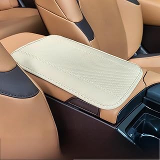 Car Armrest Mat for Aston Martin DB11 DBX DBS DB9 V8-Vantage, 1PCS Waterproof Soft Comfy Leather Cover Tissue Durable Breathable Skin-Friendly Interior Accessories,E