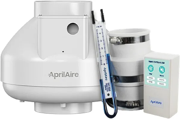 Aprilaire ARN15K Radon Mitigation Kit, 1500 Sq. Ft., Basement, Crawlspace or Slab, Quiet Performance, Indoor/Outdoor, Commercial/Residential, Energy Efficient, Manometer, System Alarm