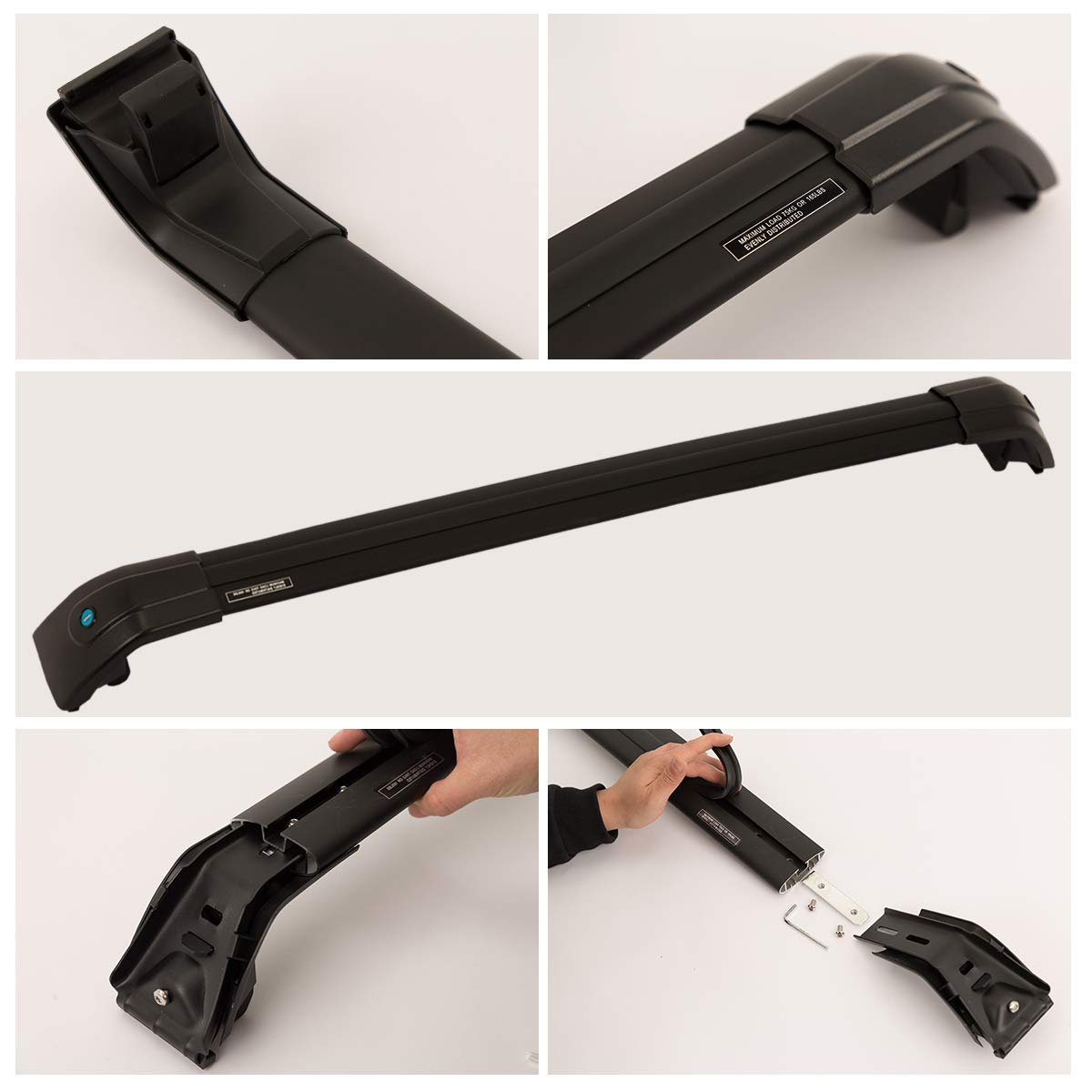 Tuntrol Lockable Roof Rack Cross Bars Fit For All New Vw Atlas 2018 2019 2020 2021 2022 Baggage