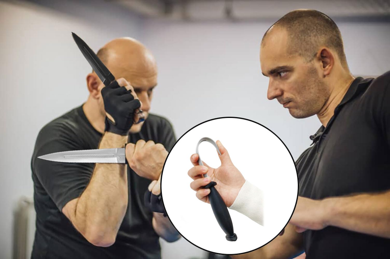 Artes Marciales Cuchillos de Entrenamiento de Goma 4 Piezas Armas de Entrenamiento