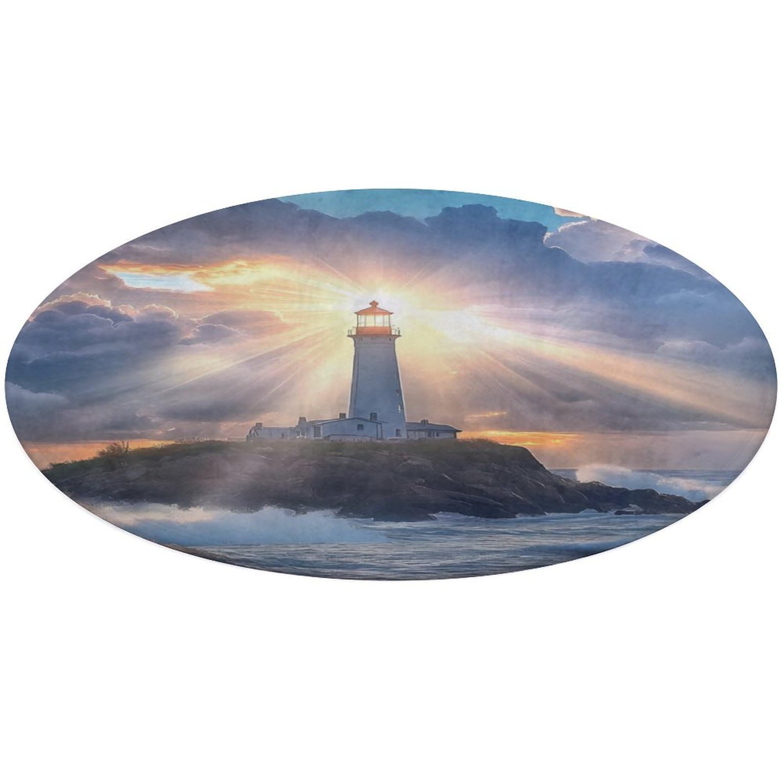 Tapete de terciopelo lavable Lighthouse Sunshine: adiós a las manchas en tu sala
