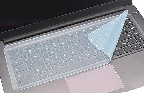 Funda protectora de teclado universal de silicona de 12.2 x 5.1 pulgadas para portátil de 13.3 pulgadas y 14 pulgadas (sin teclado numérico),