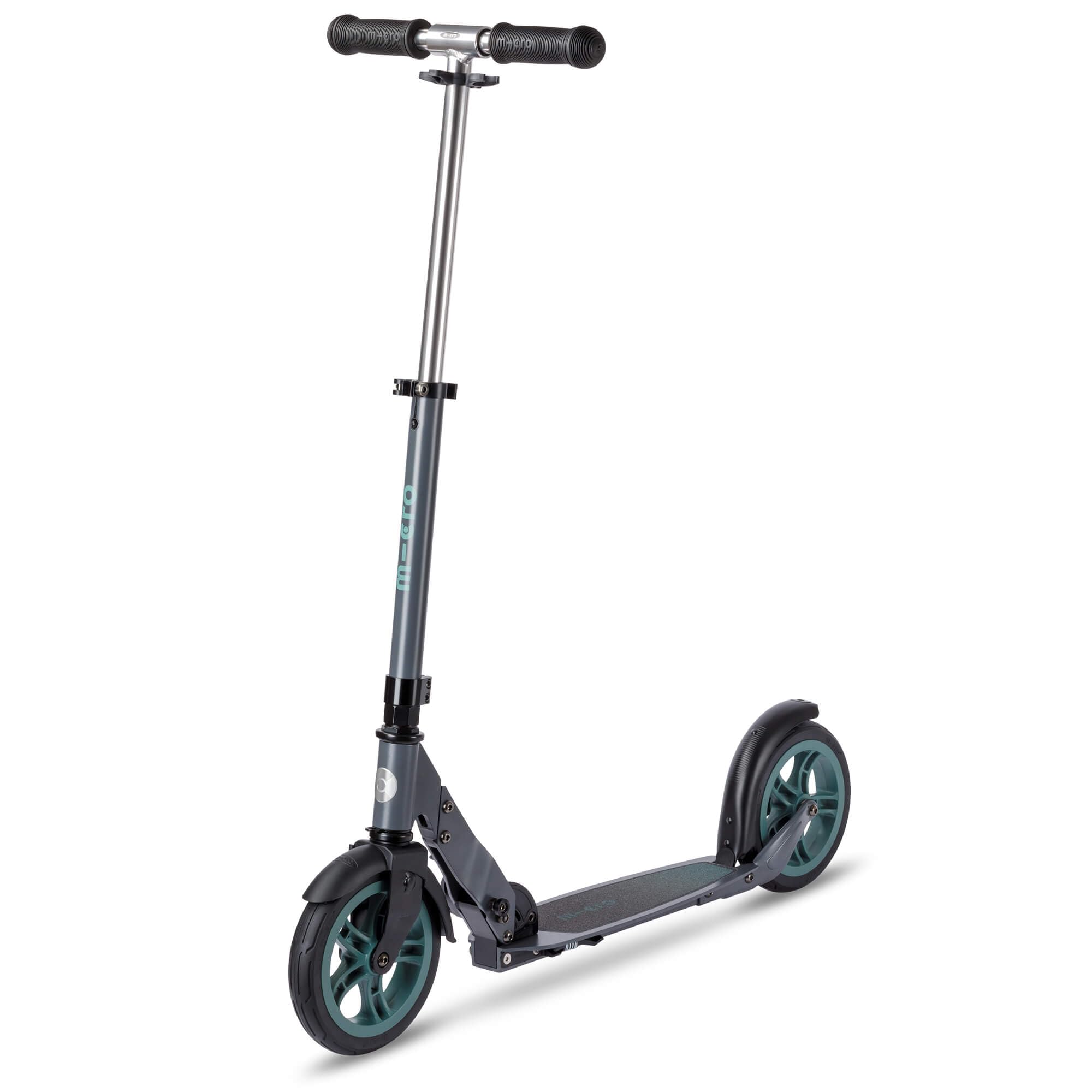 Micro Scooters | Micro Classic Scooter | 8+ Years | Perfect for Adults & Kids | Big Wheels | Foldable | Shock-Absorbing Tyres | Grey